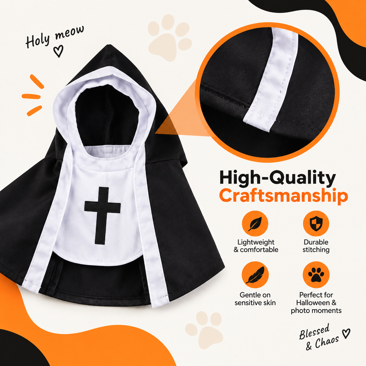 Purrgatory™ Nun pet costume